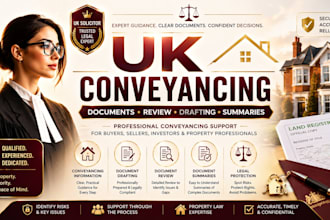 provide UK conveyancing document review, drafting and property guidance