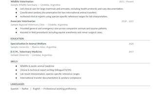 write or edit your professional CV or resume