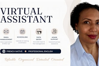 provide virtual assistance, customer care, admin support