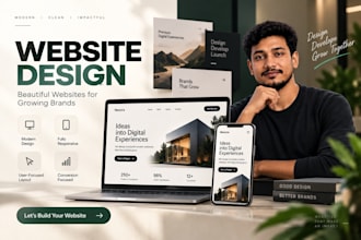 design a modern website in figma
