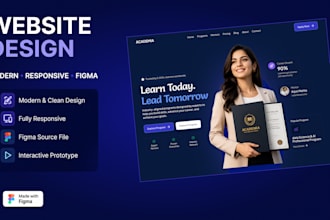 design a modern website in figma