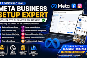 fix facebook business manager, ad account, meta pixel setup