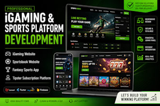develop igaming website, sportsbook website, fantasy sports, tipster platform