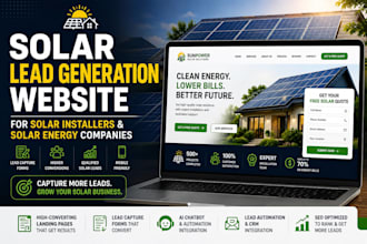 solar lead generation website for solar installers and solar energy companies