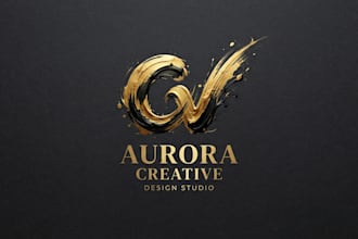 design a creative brush logo for your brand