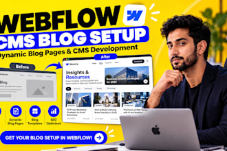 setup webflow cms dynamic pages webflow cms blog pages and blog templates