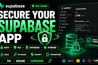 secure supabase auth rls database roles storage web app access api integration