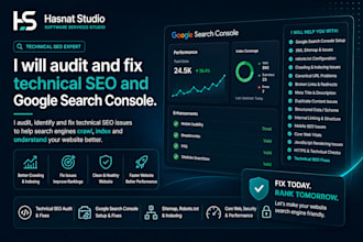 audit and fix technical SEO and google search console