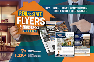 design a professional real estate flyer for your property