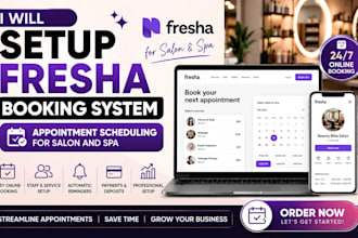 setup fresha booking system appointment scheduling for salon and spa