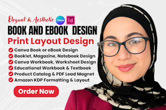 design canva book design booklet notebook magazine layout ebook workbook design