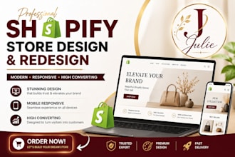 redesign shopify website store