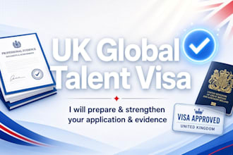prepare and strengthen your UK global talent visa application and evidence