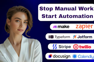 integrate zapier make twilio docusign calendly stripe typeform jotform