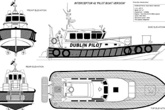 convert your boat sketch or pdf into accurate cad drawings
