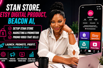 stan store,etsy digital product,beacon ai,setup stan store marketing,promo video