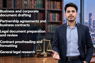 be your contract lawyer to draft contracts and agreements