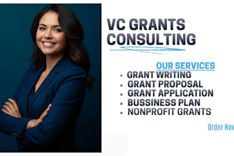 do nonprofit grant research and grant writing for 501c3 organisation