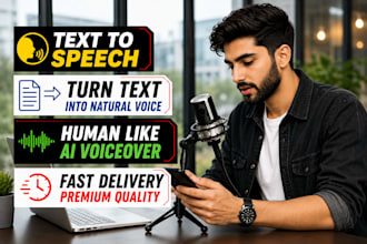 convert text to speech real human voice in audio file