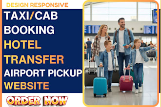 build taxi booking website hotel transfers airport pickup booking
