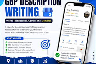 write a compelling gbp description for local SEO