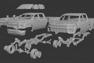 design automotive parts, custom car components and 3d cad models