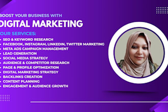create and manage your complete digital marketing strategy