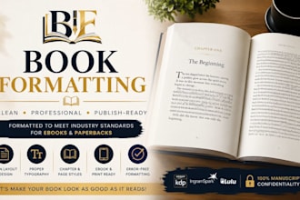 format your book with no error