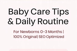 provide baby care tips and daily routine for newborns