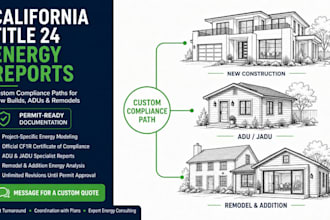 create title 24 energy reports for adu, remodel and new homes