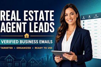 build a verified real estate agent email list