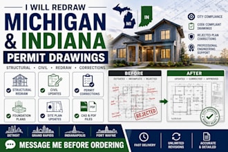 redraw michigan and indiana permit drawings