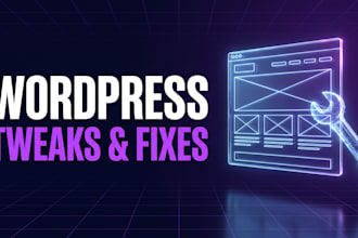 customize, tweak, or redesign your wordpress website