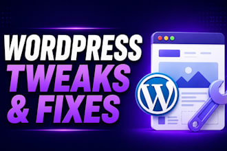customize, tweak, or redesign your wordpress website