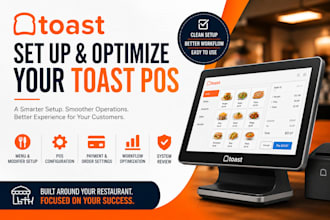 set up configure and optimize toast pos for restaurants