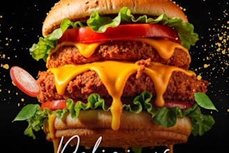 design professional posters for restaurant and business