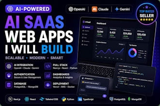 build a full stack ai saas web app using next js and python