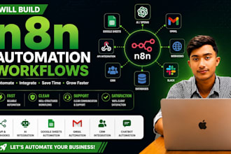 build n8n automation workflows and API integrations