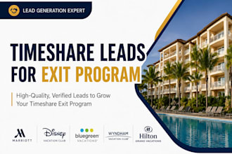 provide timeshare leads for exit program