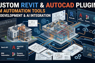build custom autocad, autodesk revit api plugin and bim automation tools