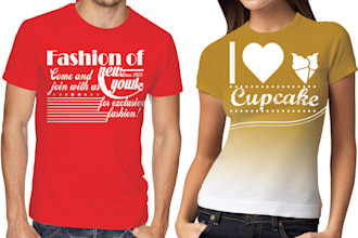 create eye catching  unique t shirt design for you