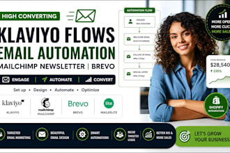 create klaviyo flows, email automation, mailchimp newsletter bravo