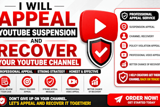 appeal youtube suspension and recover your channel