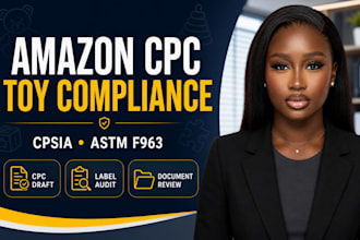 create amazon CPC certificate, cpsia labels and astm f963 toy compliance
