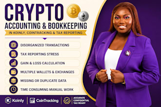 do crypto accounting and bookkeeping in koinly, cointracking etc and tax filing