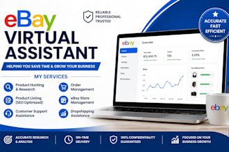 be your ebay virtual assistant for dropshipping