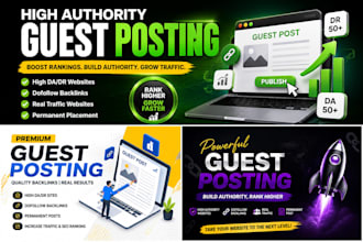 do guest post outreach and build quality backlinks