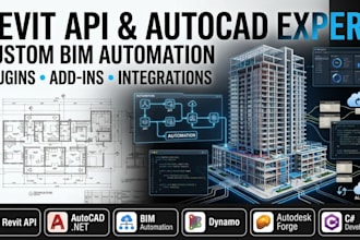develop custom revit api plugin, autocad addin integrations, and bim automation