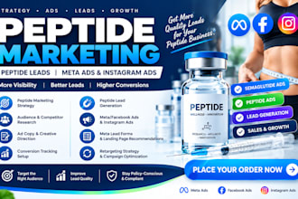 do peptide marketing fda compliant peptide ads peptide leads meta ads ig ads