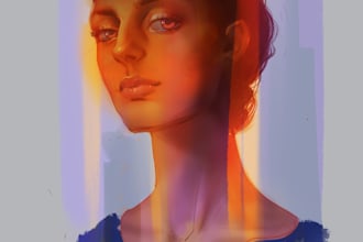 draw a digital portrait